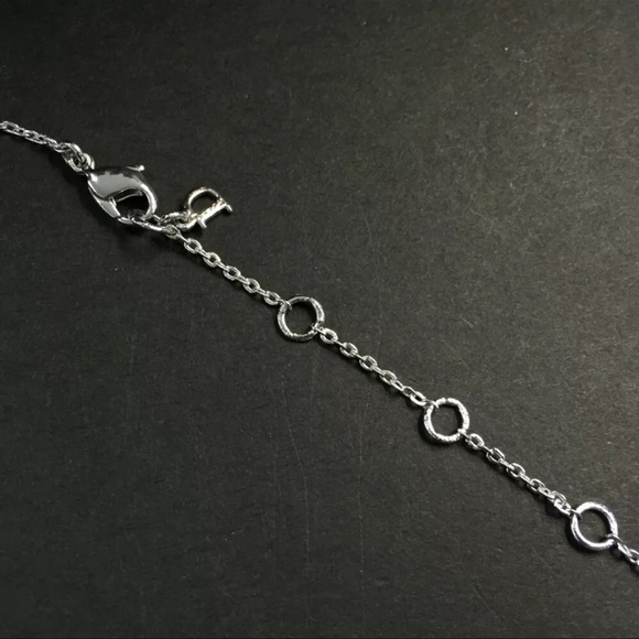 AUTH Christian Dior CD Logo Silver Necklace - Picture 4 of 6
